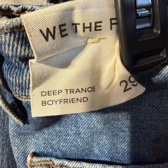 Free People We the Free Deep Trance Dropped Boyfriend Jeans - Picture 10 of 11
